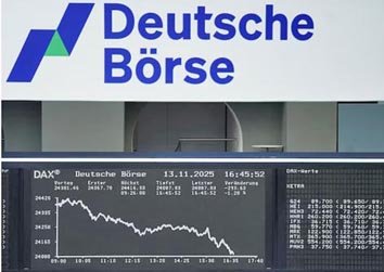 الأسهم‭ ‬الأوروبية‭ ‬تتراجع‭ ‬مع‭ ‬تلاشي‭ ‬آمال‭ ‬خفض‭ ‬الفائدة