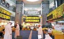 اللون‭ ‬الأخضر‭ ‬يزين‭ ‬سوق‭ ‬دبي‭ ‬عند‭ ‬الإغلاق‭ ‬